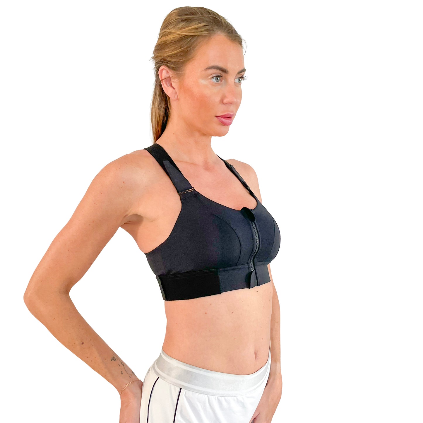 Acadia High Impact Sports Bra – Front Closure Sports Bra – High Compression No Bounce Support Adjustable