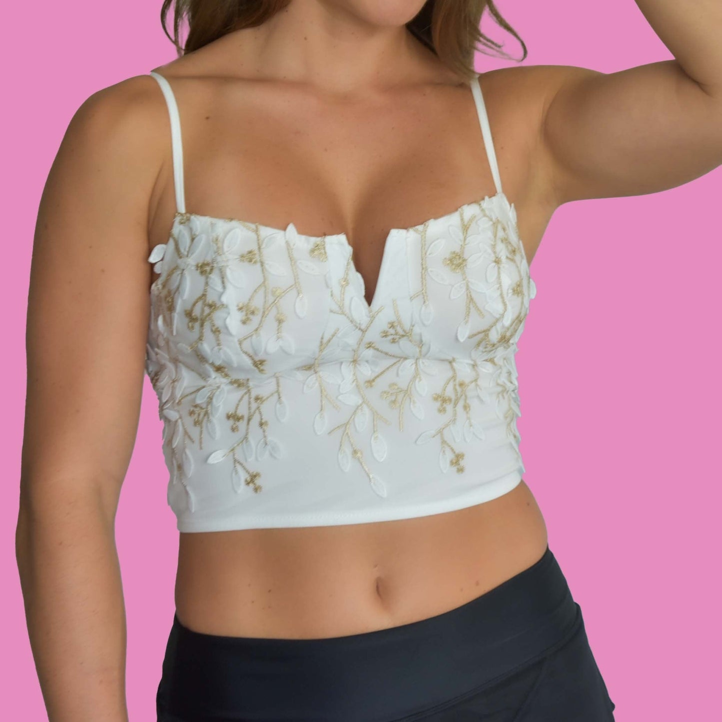 White Corset Top