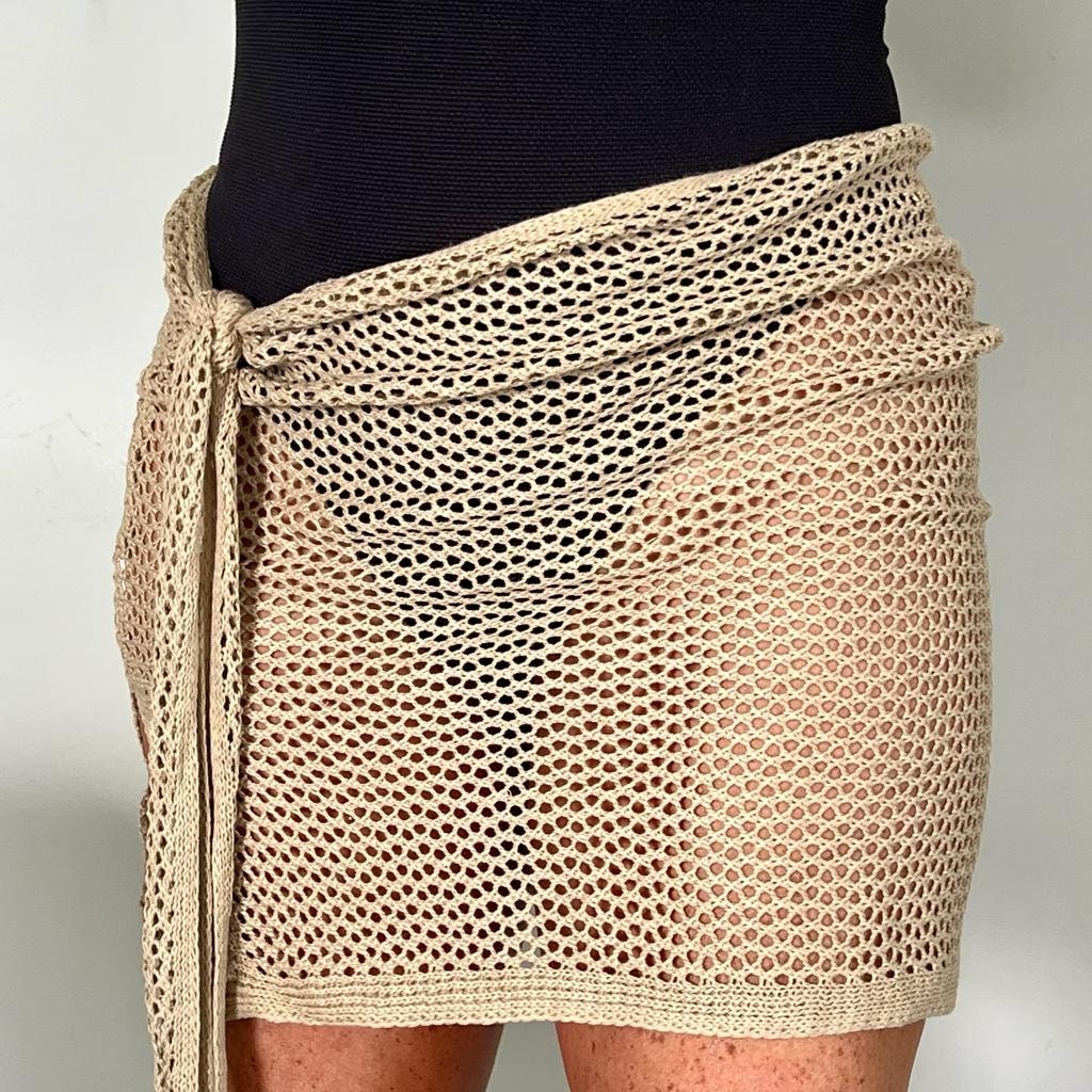 khaki mini skirt